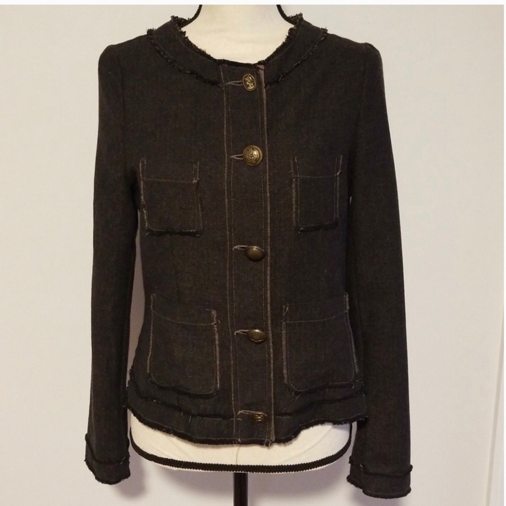 Distressed Luxe Euro Jacket